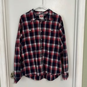 Wrangler men’s long sleeve plaid shirt, 2XL